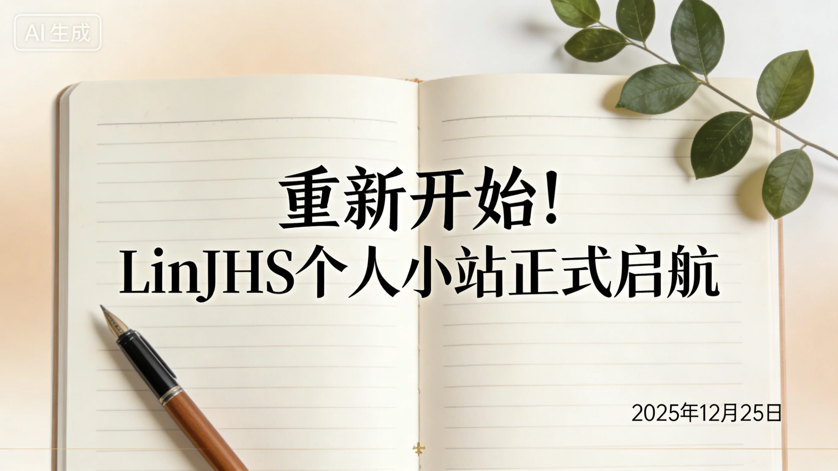 重新开始！LinJHS个人小站正式启航