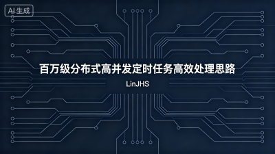 百万级分布式高并发定时任务高效处理思路